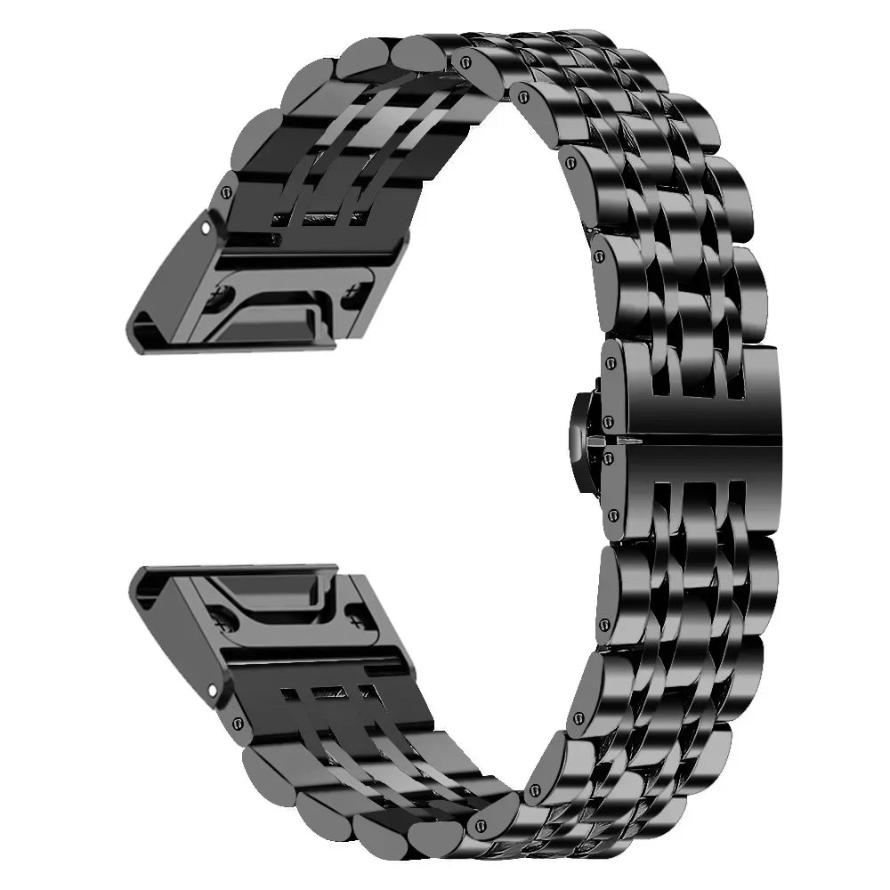 Garmin Stainless Steel Strap - Premium Metal Wristband