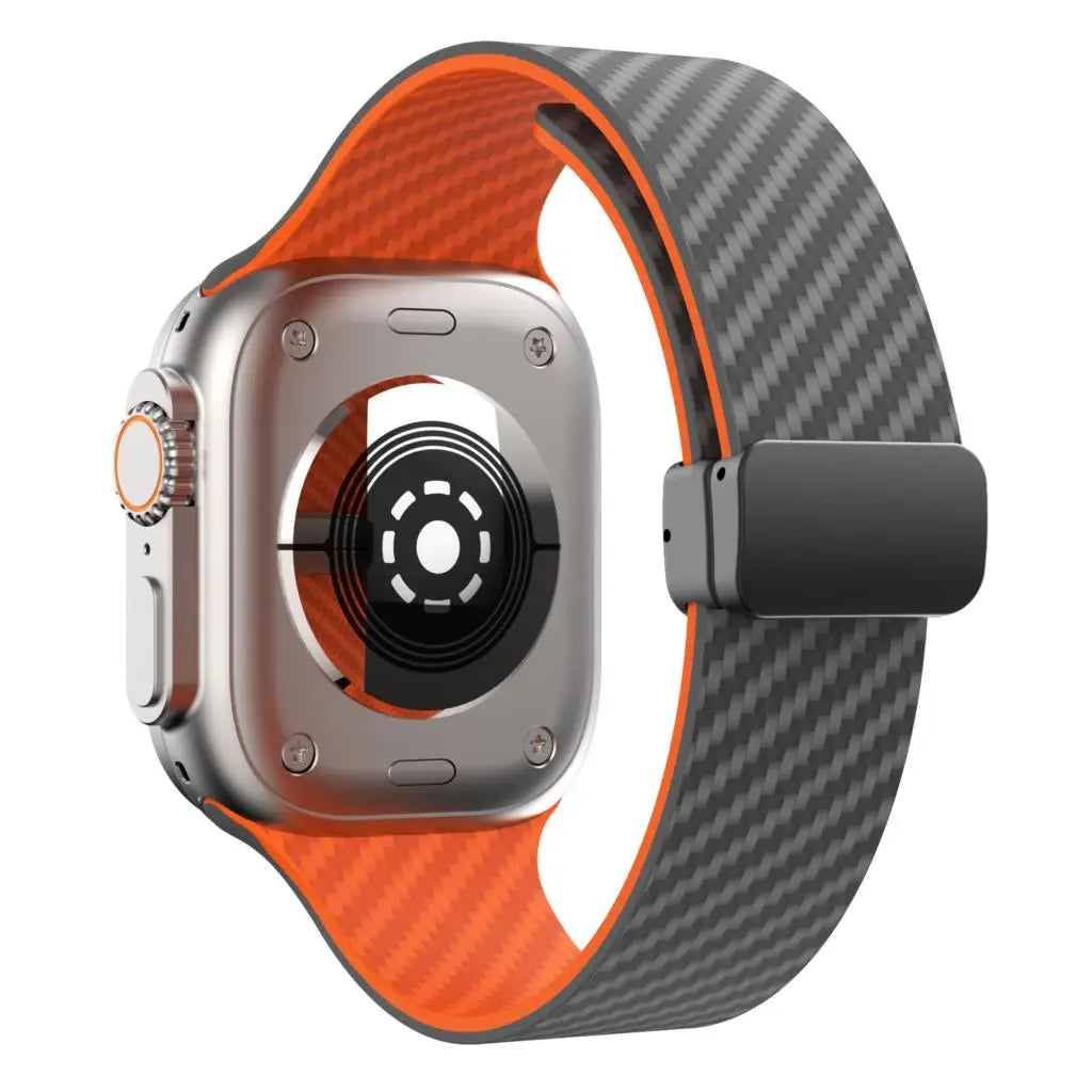 Apple Watch Silicone Strap - Magnetic Buckle, Durable Design