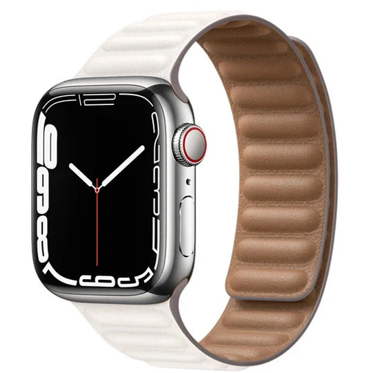 Apple Watch Leather Band - Premium Magnetic Loop Strap