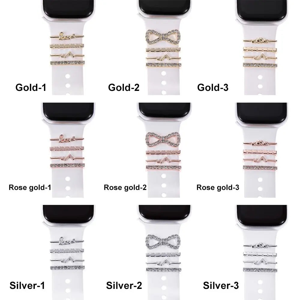 Decorative Metal Charms For Apple Watch Bands