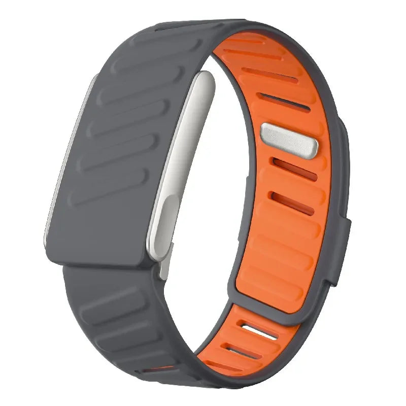 WHOOP 5.0 Silicone Strap - Dual Color Metal Frame Soft