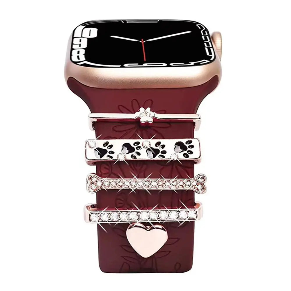 Decorative Metal Charms For Apple Watch Bands