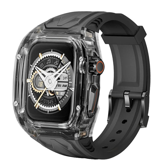 Apple Watch Transparent Rubber Strap and Case Kit - Versatile