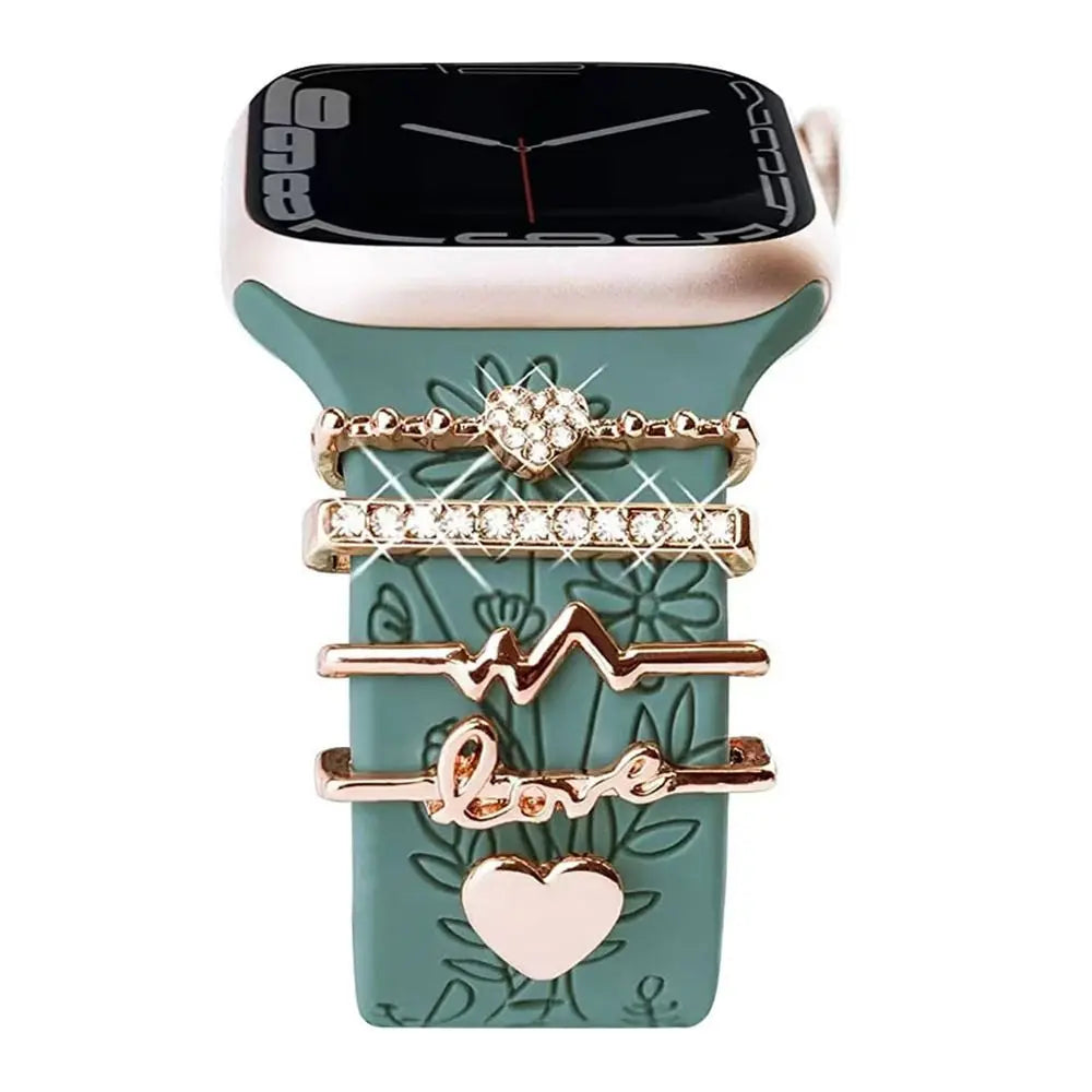 Decorative Metal Charms For Apple Watch Bands
