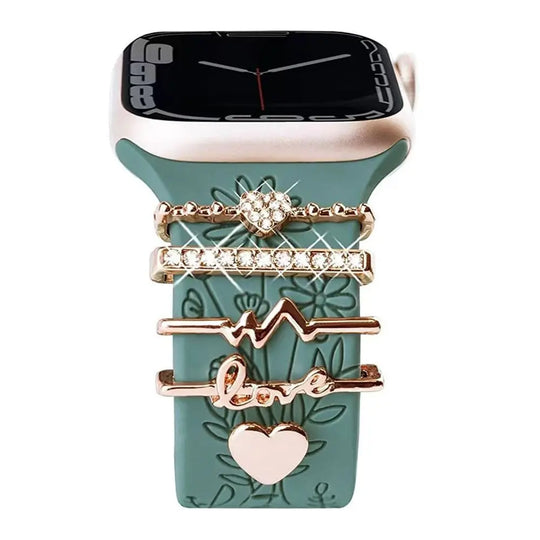 Decorative Metal Charms For Apple Watch Bands