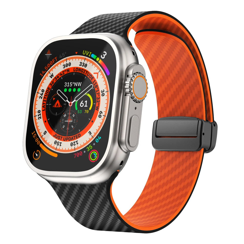 Apple Watch Silicone Strap - Magnetic Buckle, Durable Design