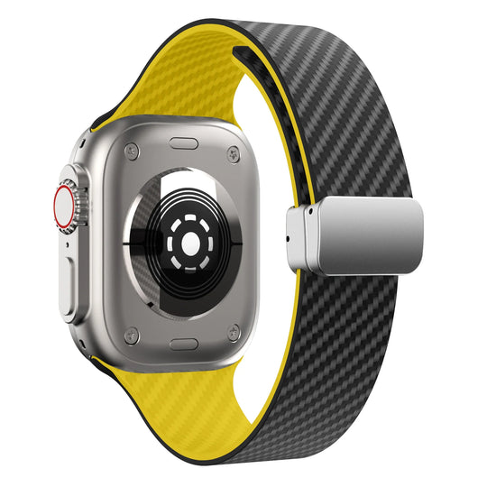 Apple Watch Silicone Strap - Magnetic Buckle, Durable Design