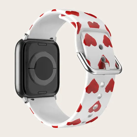 Apple Watch Silicone Strap - Colorful Floral Pattern Band