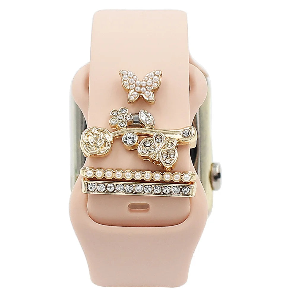 Decorative Metal Charms For Apple Watch Bands