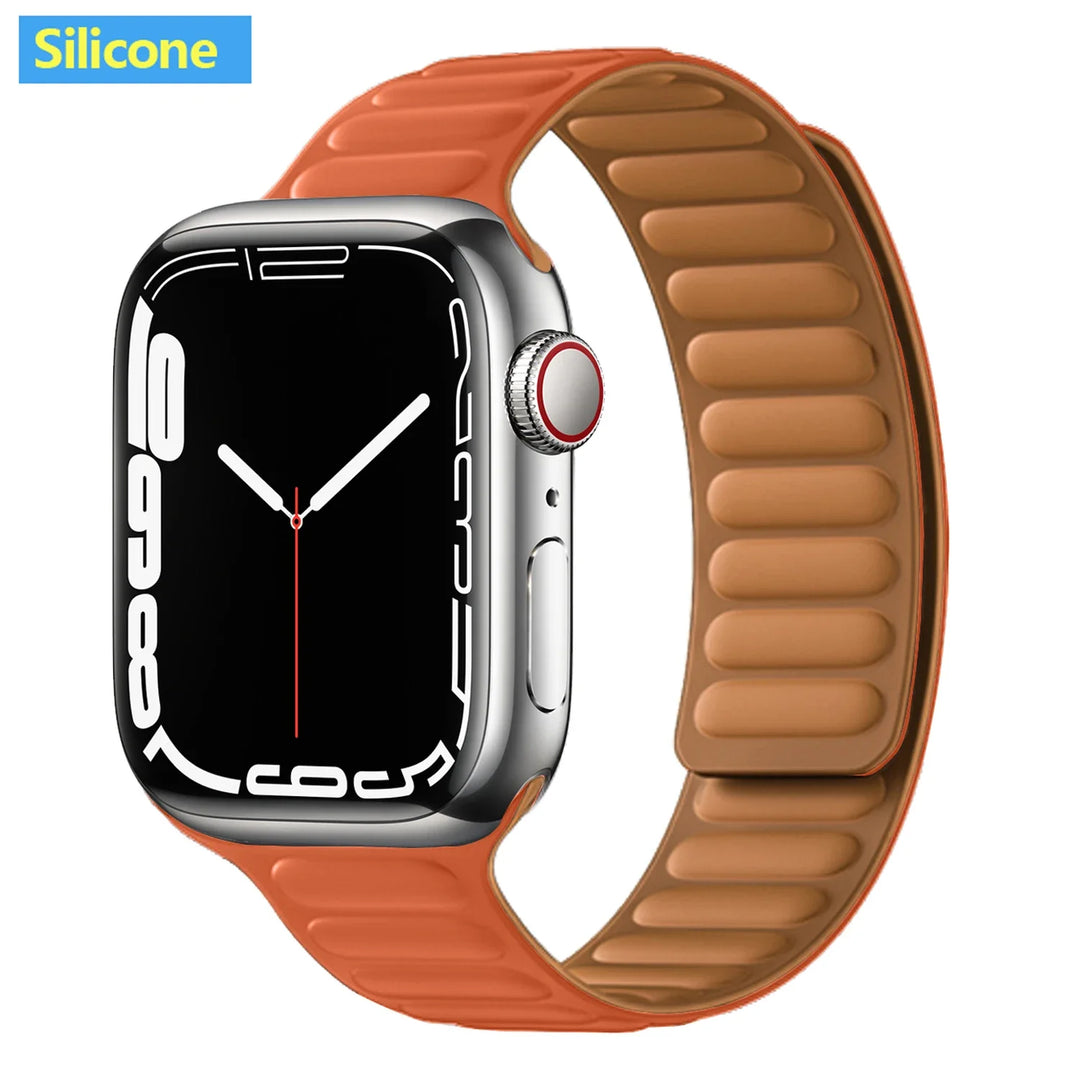 Apple Watch Leather Band - Premium Magnetic Loop Strap