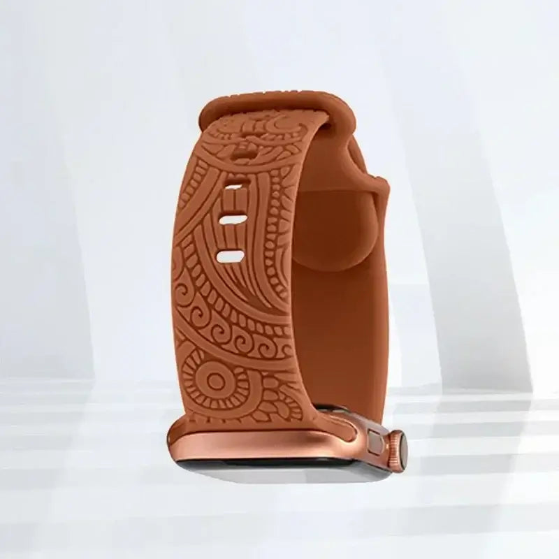 Apple Watch Silicone Strap - Stylish, Engraved Design