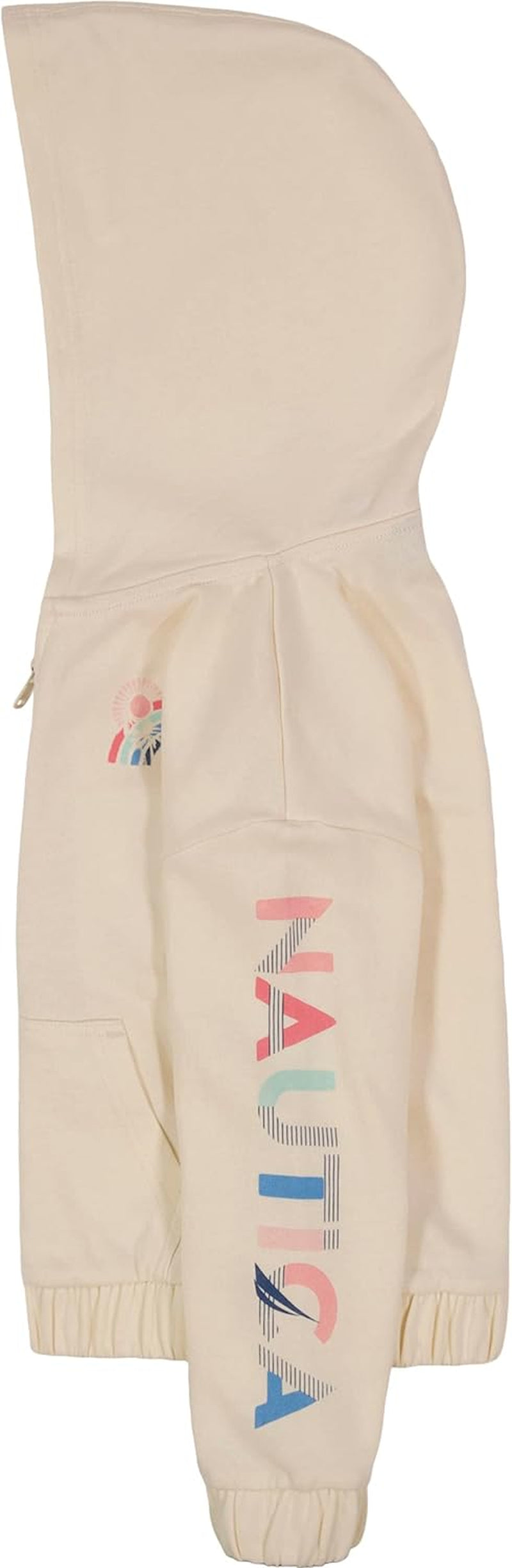 Girls' Logo Sweatshirt, Fleece Hoodie with Full-Zip Front & Pockets