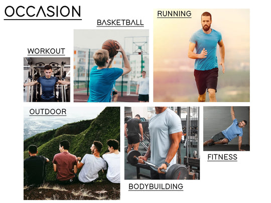 Men'S Short Sleeve Crew Neck Cotton Blend Classic Tee (S-3XL) 6 Pack