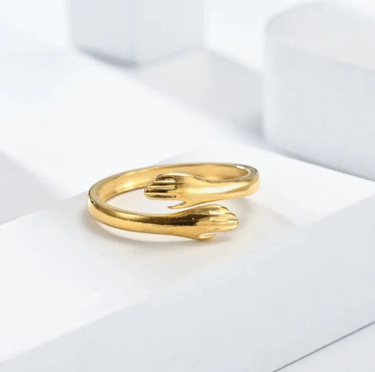 Hugging Arms Adjustable Ring