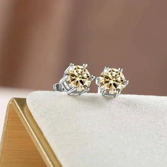 1ct D Color Moissanite Bridal Set 925 Sterling Silver Ring Earring Necklace