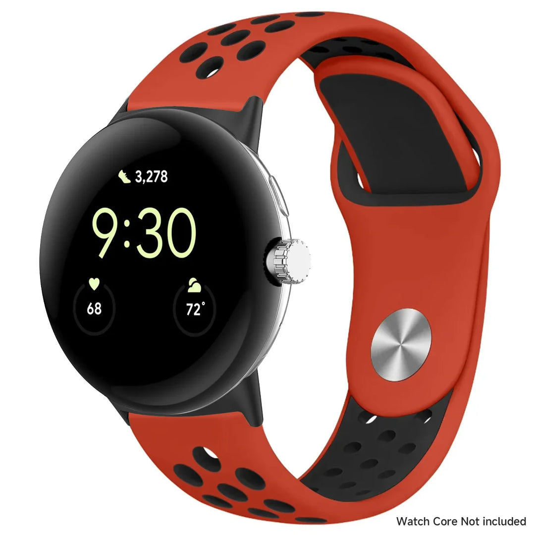 For Google Pixel 1-4 41/45mm Silicone Band - Breathable