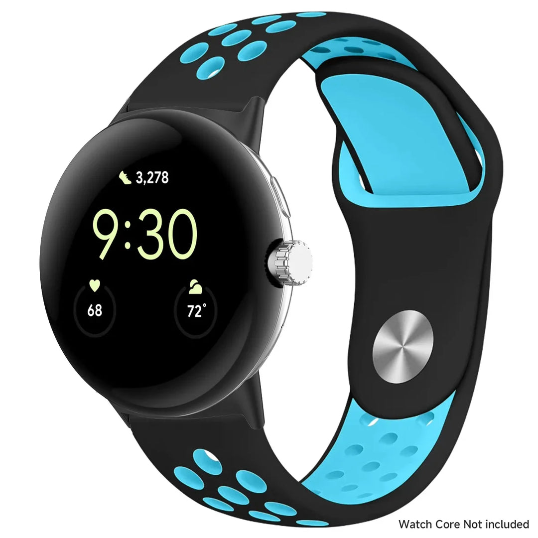 For Google Pixel 1-4 41/45mm Silicone Band - Breathable