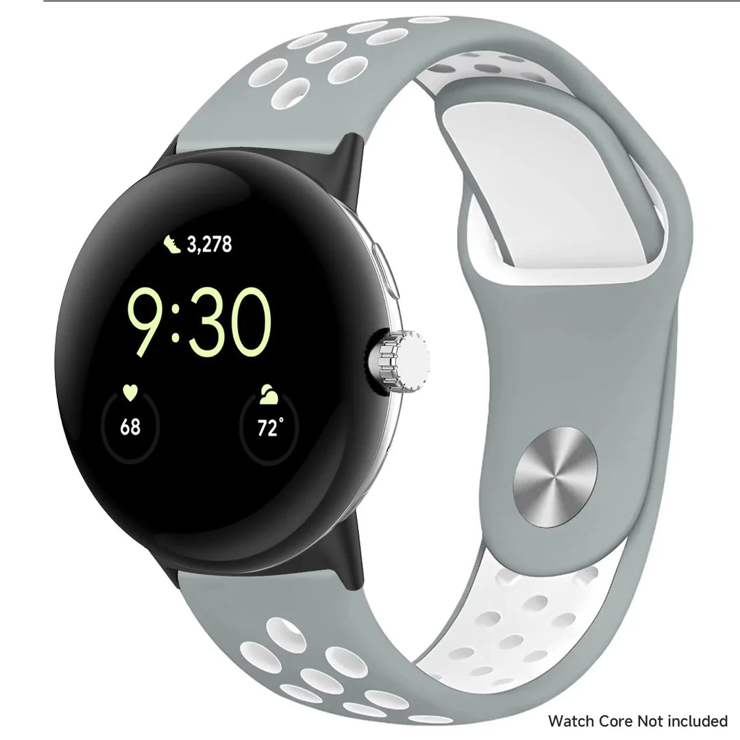 For Google Pixel 1-4 41/45mm Silicone Band - Breathable