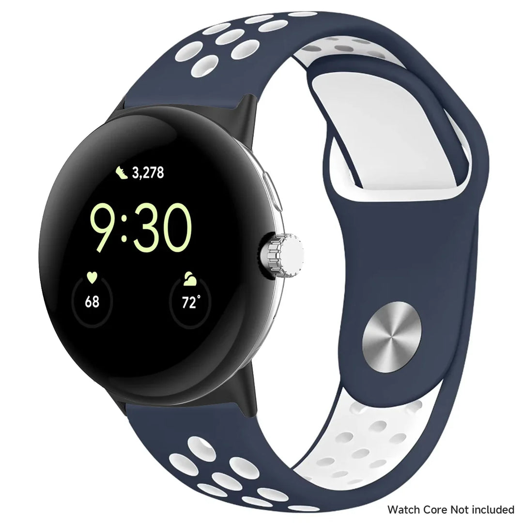 For Google Pixel 1-4 41/45mm Silicone Band - Breathable