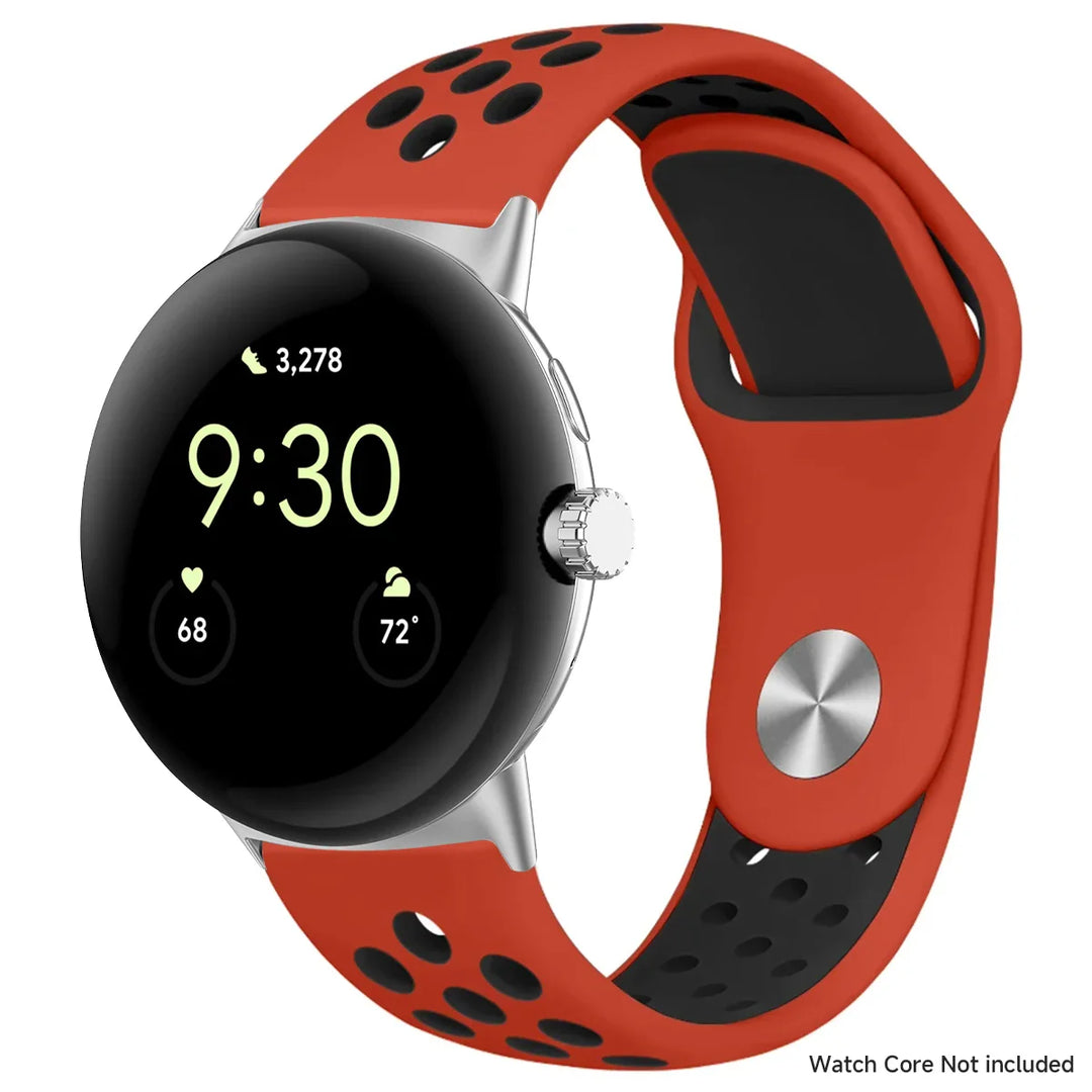 For Google Pixel 1-4 41/45mm Silicone Band - Breathable