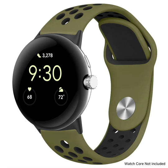 For Google Pixel 1-4 41/45mm Silicone Band - Breathable