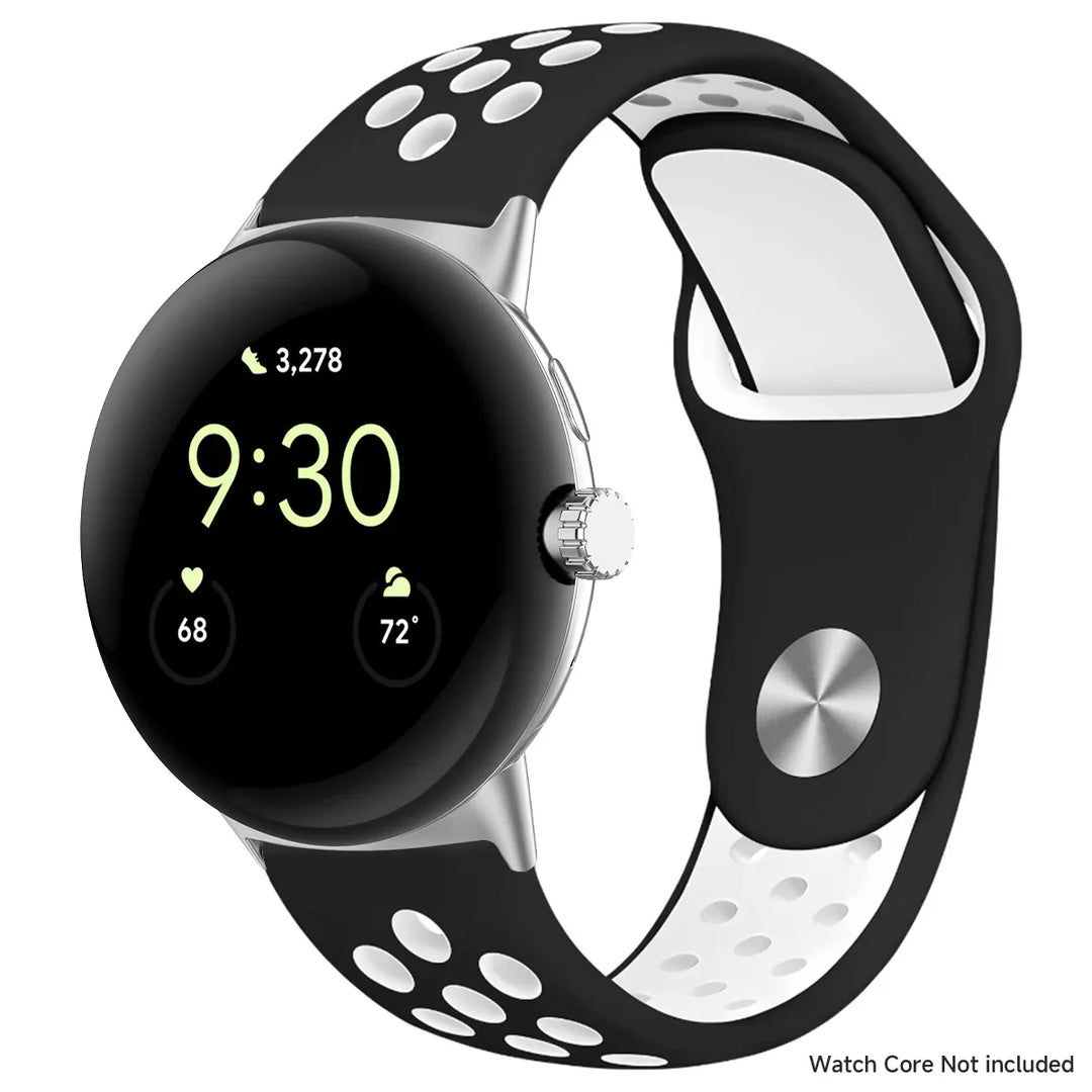 For Google Pixel 1-4 41/45mm Silicone Band - Breathable