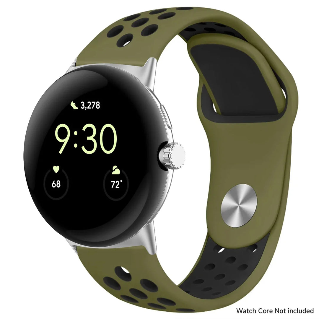 For Google Pixel 1-4 41/45mm Silicone Band - Breathable