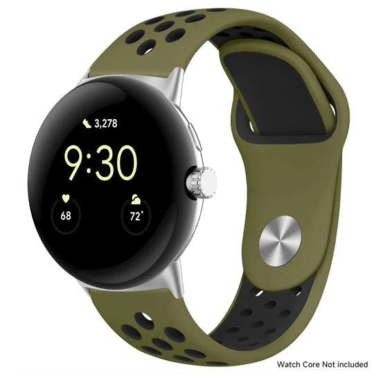 For Google Pixel 1-4 41/45mm Silicone Band - Breathable