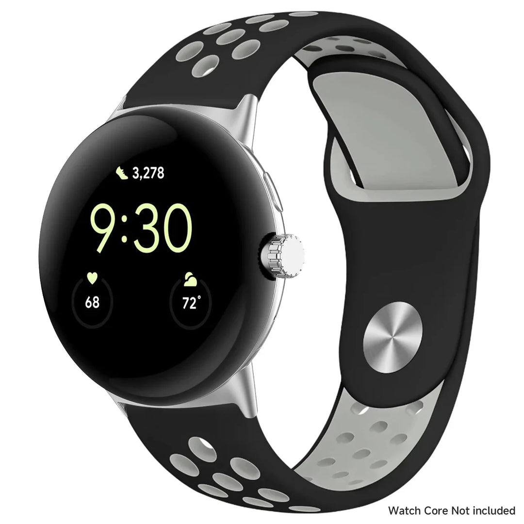 For Google Pixel 1-4 41/45mm Silicone Band - Breathable