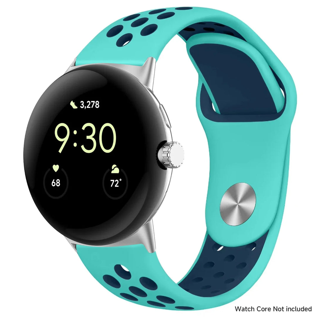 For Google Pixel 1-4 41/45mm Silicone Band - Breathable