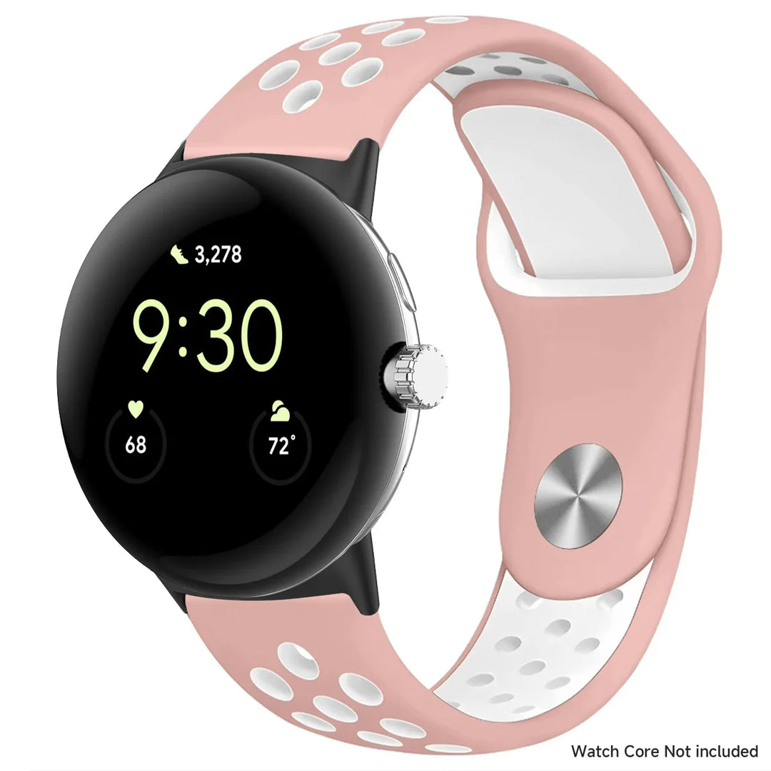 For Google Pixel 1-4 41/45mm Silicone Band - Breathable