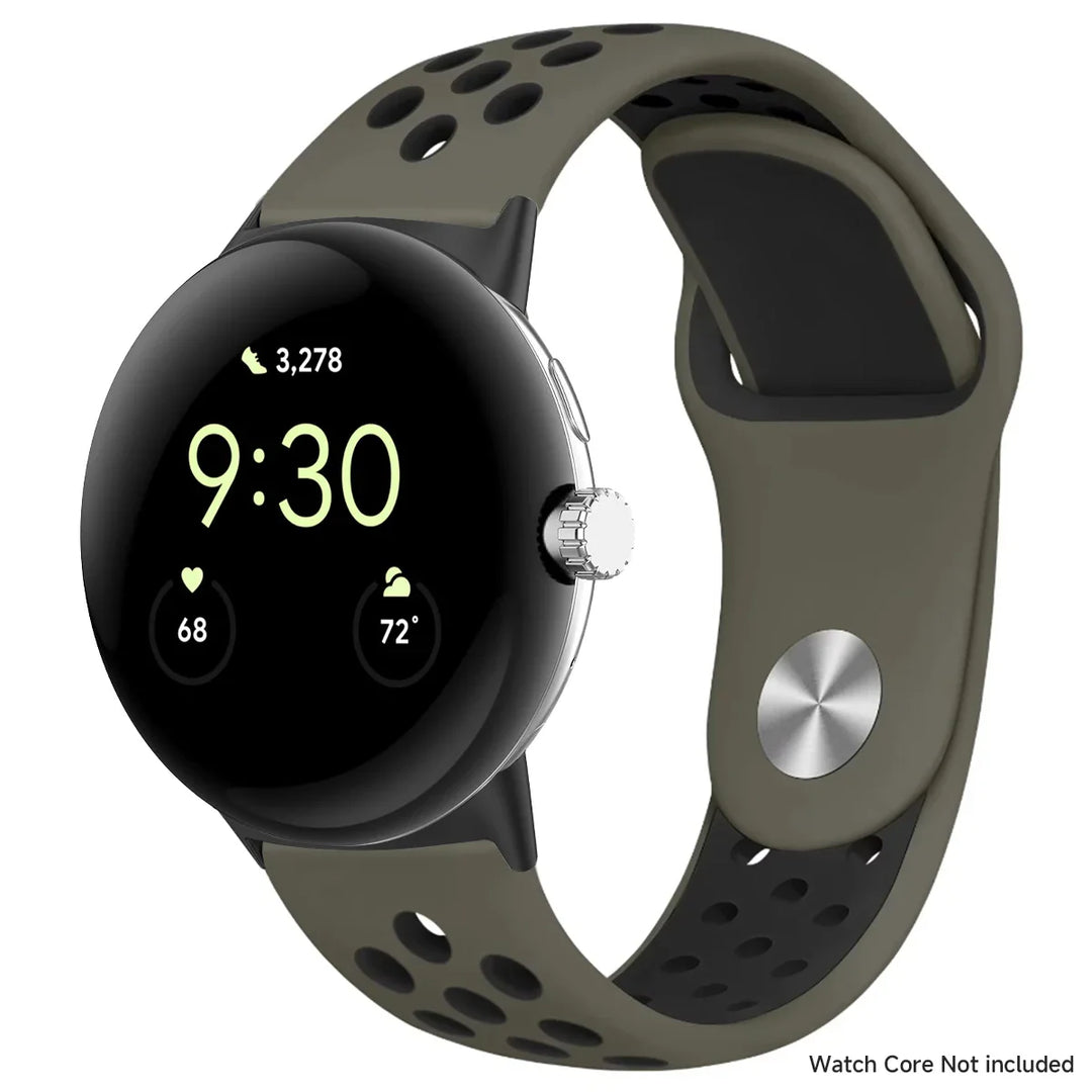 For Google Pixel 1-4 41/45mm Silicone Band - Breathable