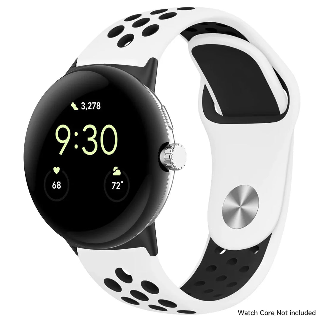 For Google Pixel 1-4 41/45mm Silicone Band - Breathable