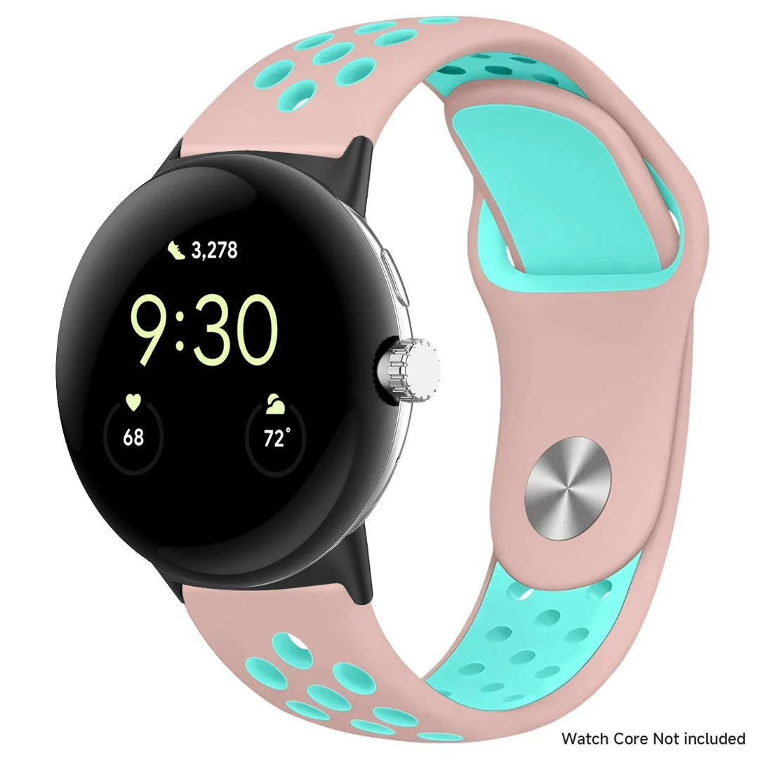 For Google Pixel 1-4 41/45mm Silicone Band - Breathable