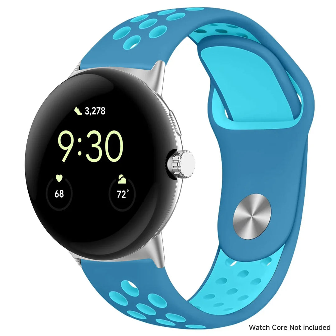 For Google Pixel 1-4 41/45mm Silicone Band - Breathable