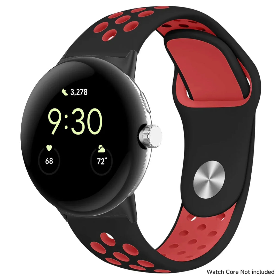 For Google Pixel 1-4 41/45mm Silicone Band - Breathable