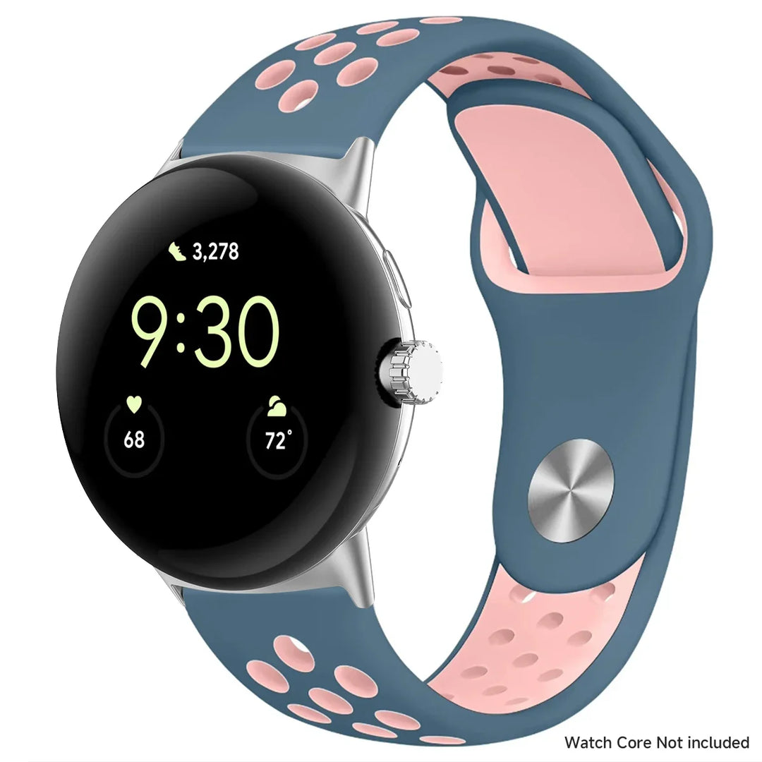 For Google Pixel 1-4 41/45mm Silicone Band - Breathable