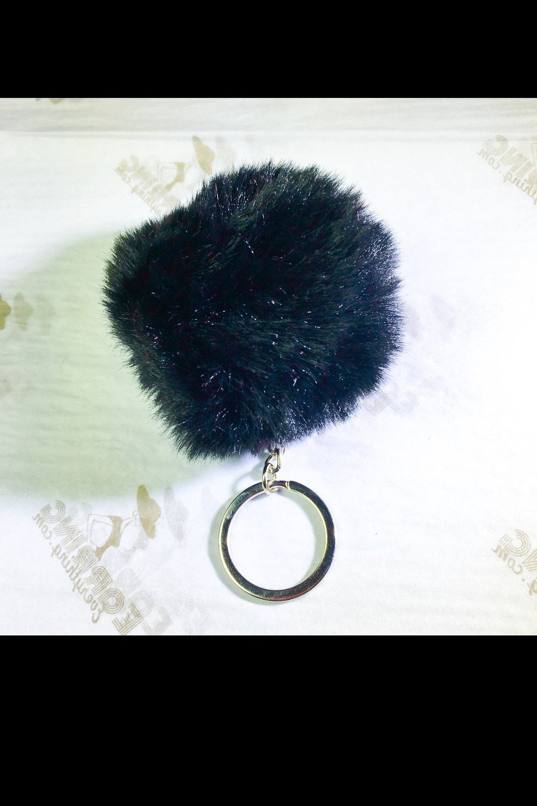 Fuzzy Pom Pom Keychain Plush Ball Bag Charm Soft Accessory