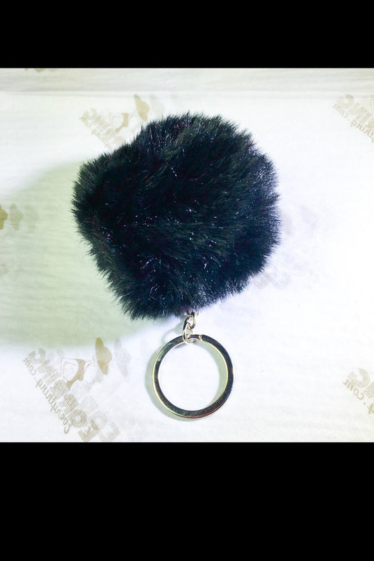 Fuzzy Pom Pom Keychain Plush Ball Bag Charm Soft Accessory