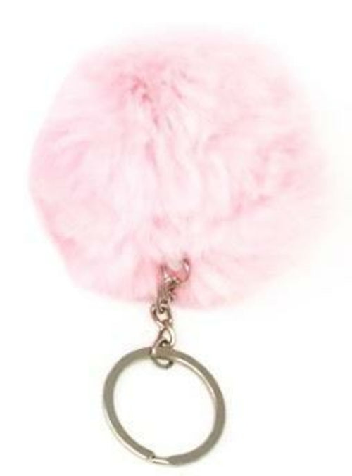 Fuzzy Pom Pom Keychain Plush Ball Bag Charm Soft Accessory
