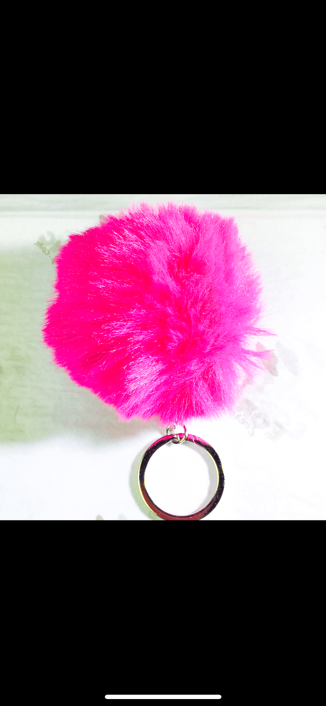 Fuzzy Pom Pom Keychain Plush Ball Bag Charm Soft Accessory