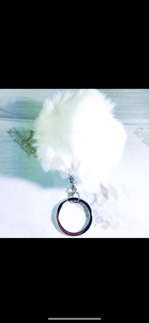 Fuzzy Pom Pom Keychain Plush Ball Bag Charm Soft Accessory