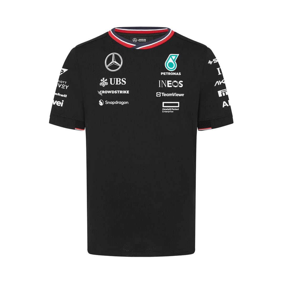 Mercedes AMG Petronas F1 Mens 2024 Team Driver Tshirt - Black - Size: L