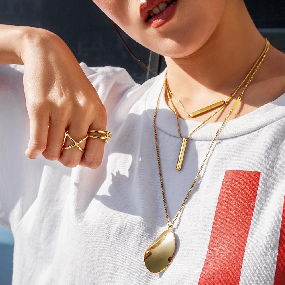 Gold Love Knot Ring For Women Adjustable Minimalist Band