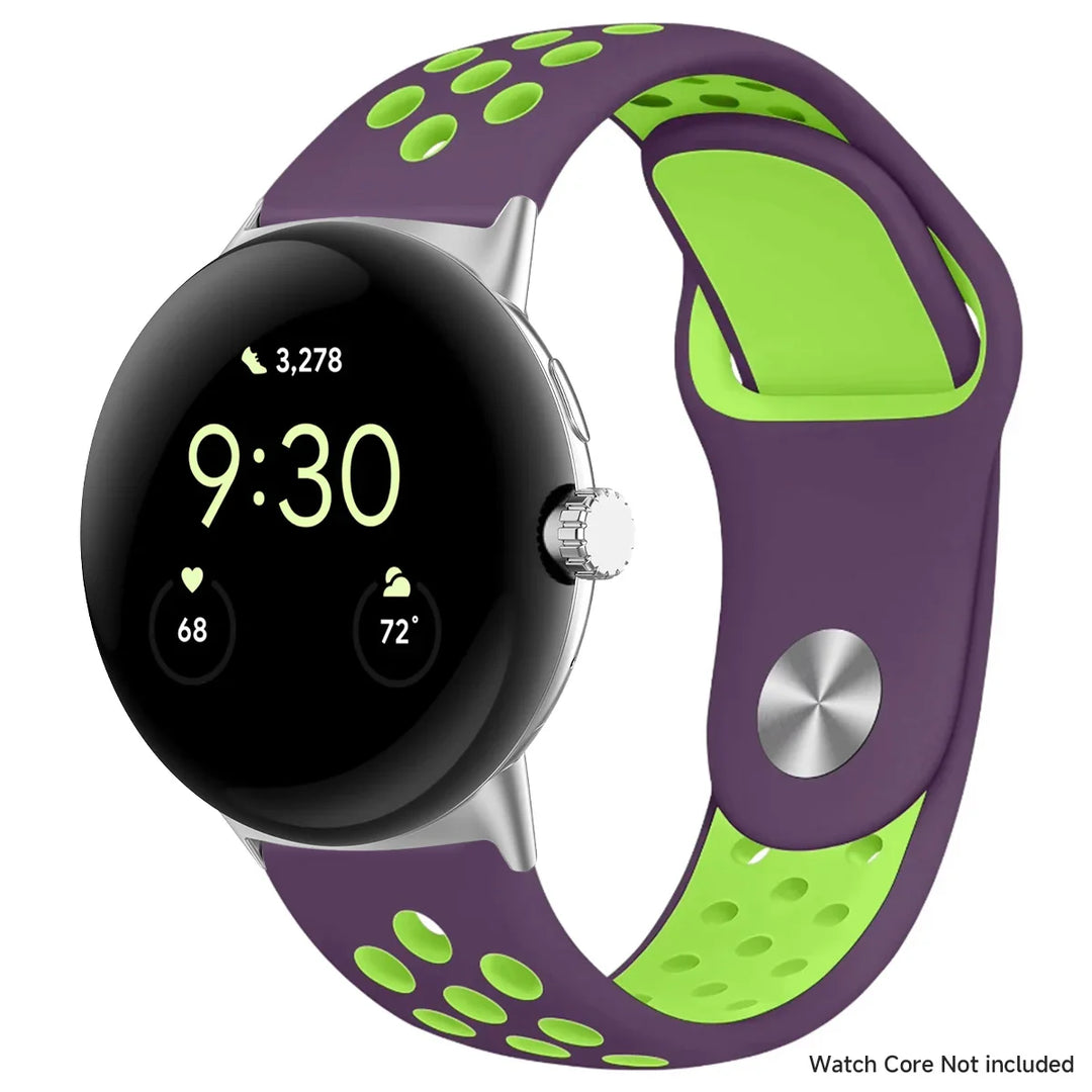 For Google Pixel 1-4 41/45mm Silicone Band - Breathable