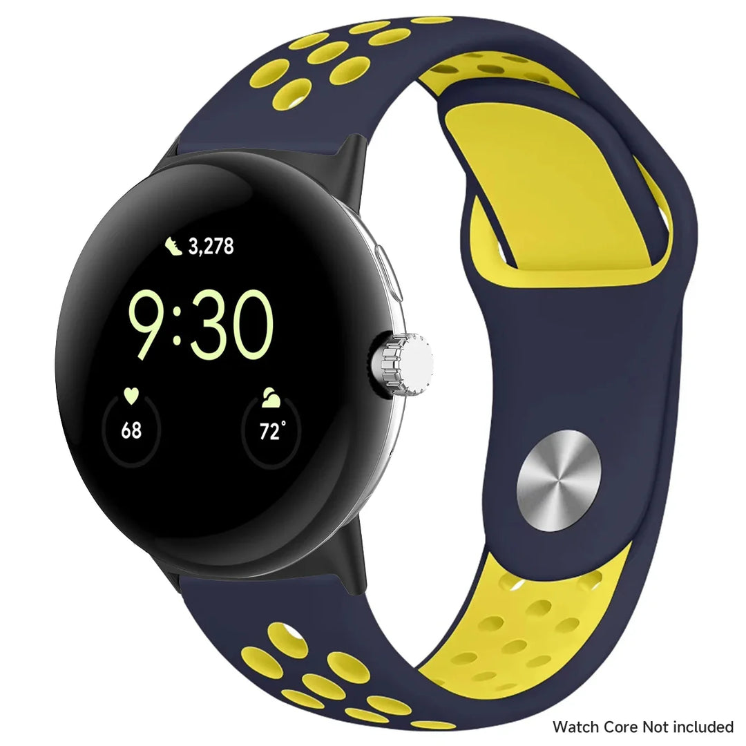 For Google Pixel 1-4 41/45mm Silicone Band - Breathable