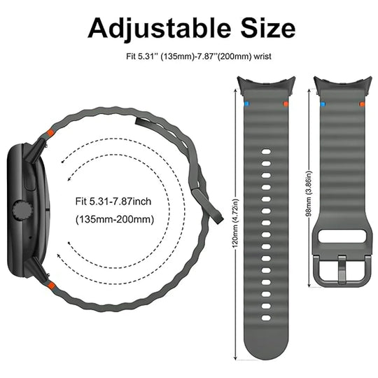 Google Pixel Watch 1 2 3 4 41mm 45mm Silicone Band-Soft