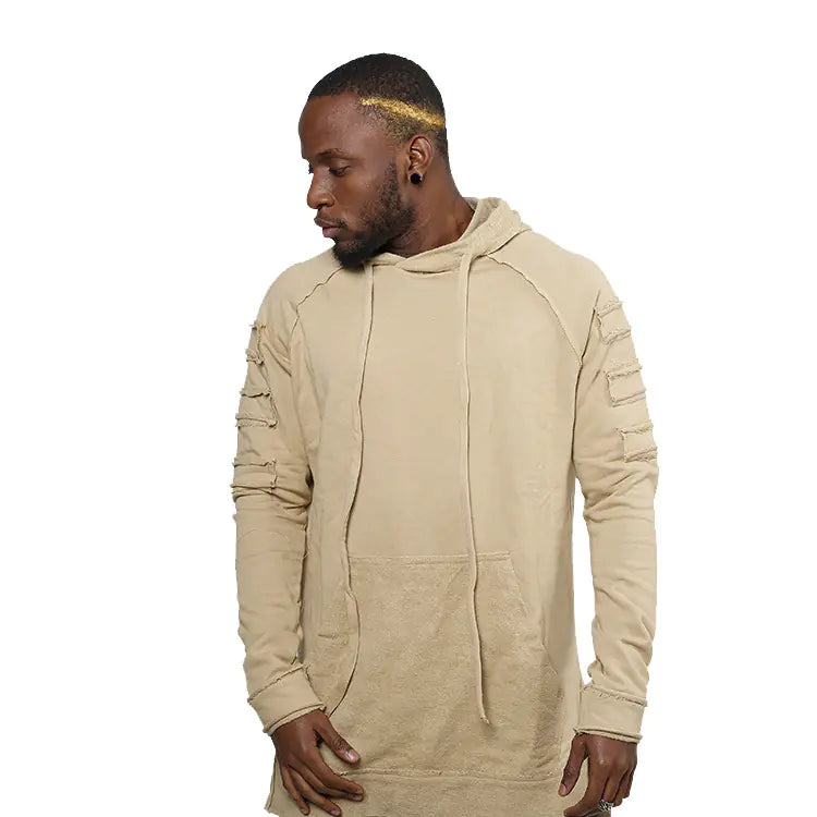 Long Hoodie, Hip Hop Hoodie, Outerwear Sweatshirt