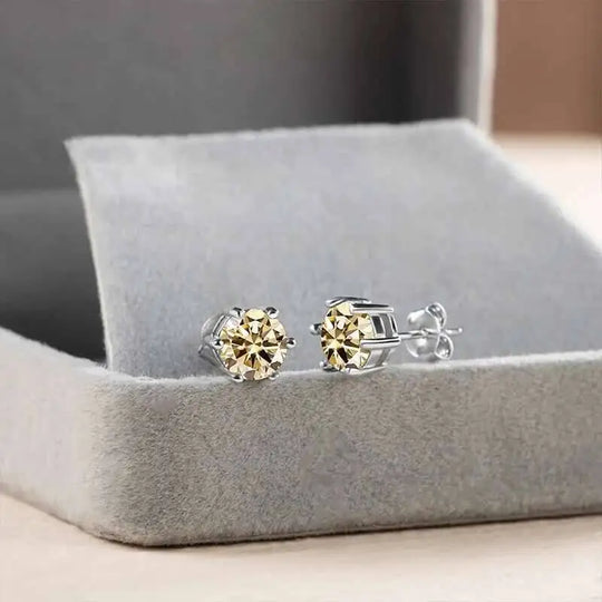 1ct D Color Moissanite Bridal Set 925 Sterling Silver Ring Earring Necklace