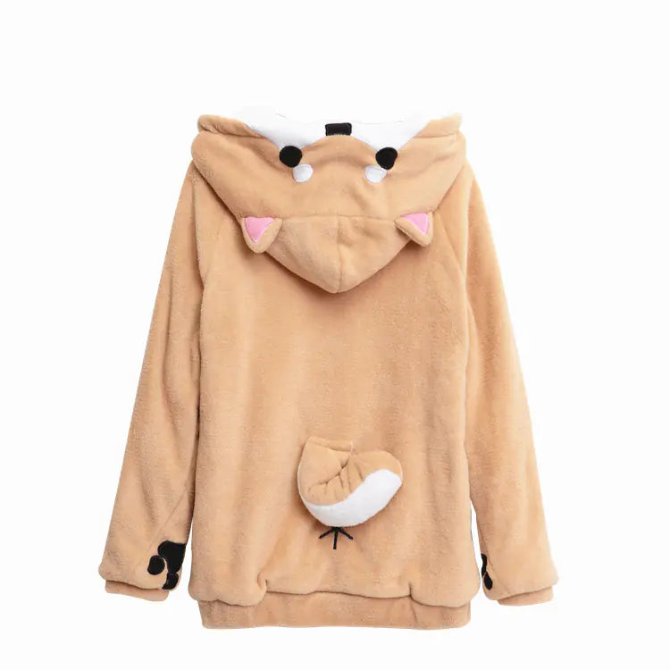 Shiba Inu Hoodie, Anime Hoodie, Hooded Sweatshirt